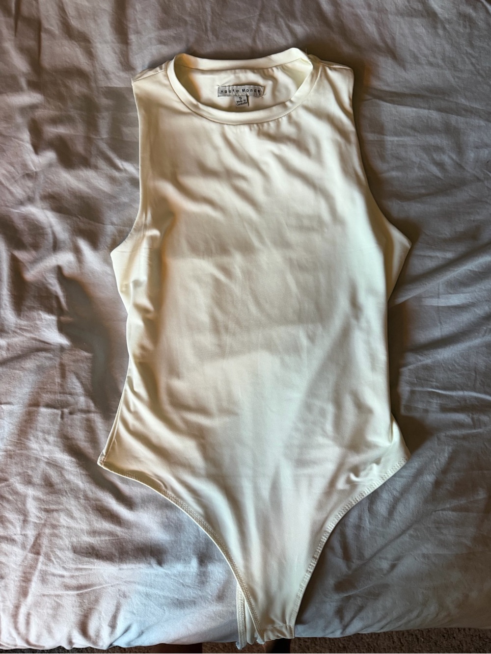 Cream Bodysuit - Sleeveless